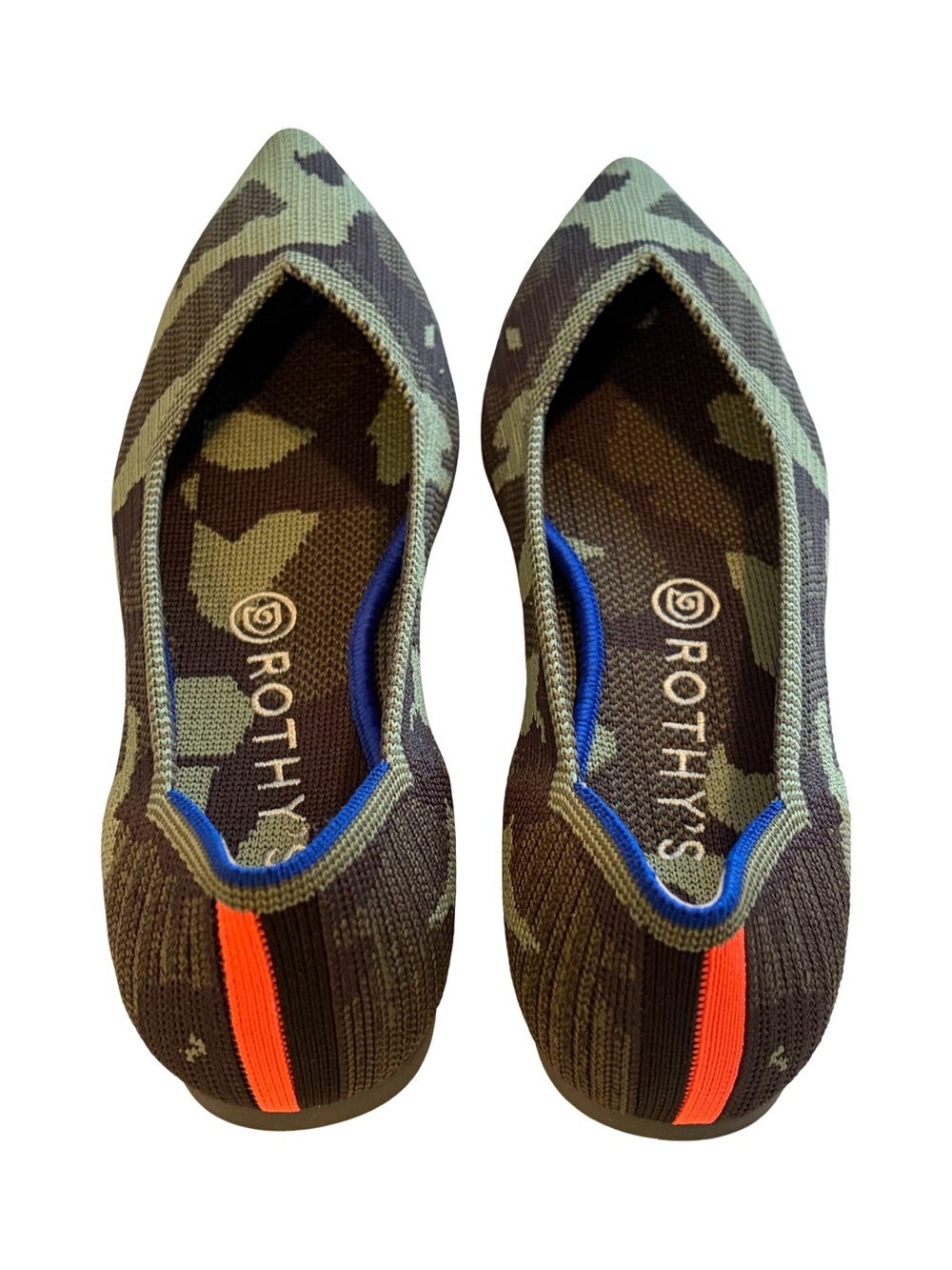 Rothy’s NIB The Point Flats Camouflage Women’s Size 9 - Picture 3 of 7